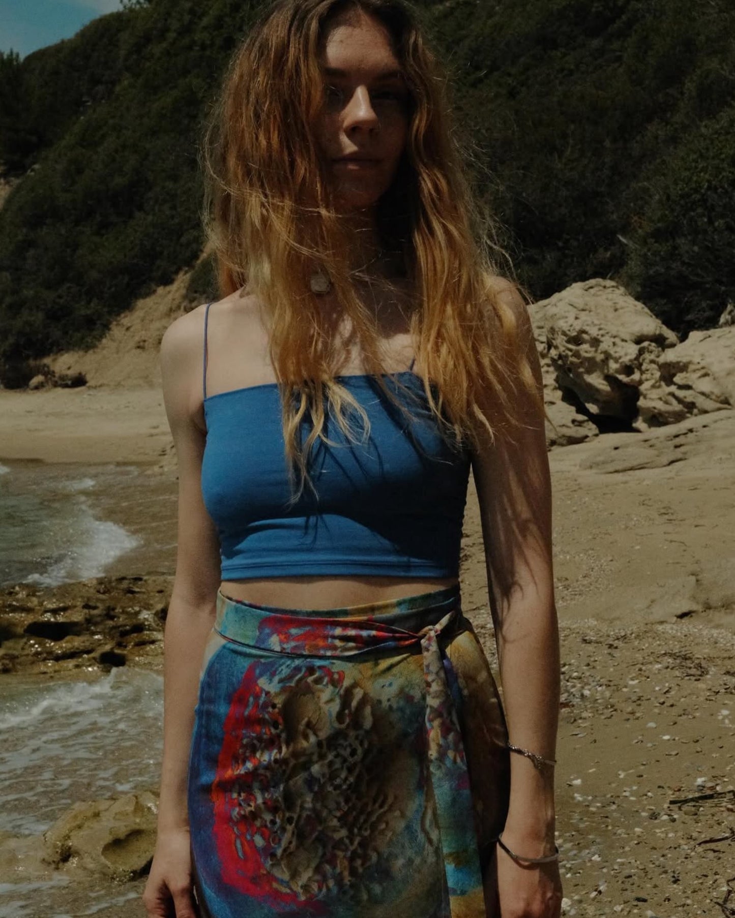 Fossil Wrap Skirt
