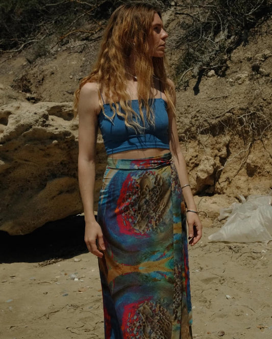 Fossil Wrap Skirt