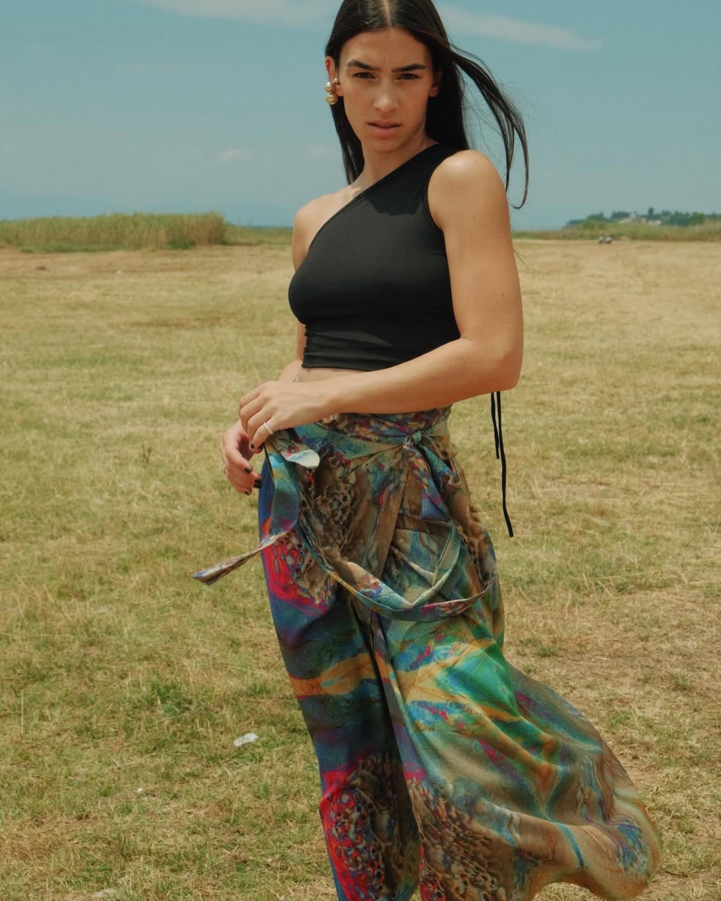 Fossil Wrap Skirt
