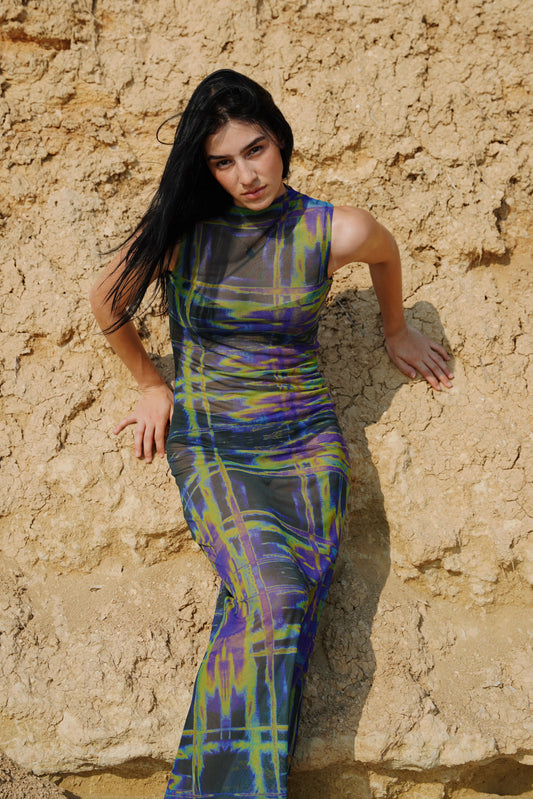 Motley Mesh Dress
