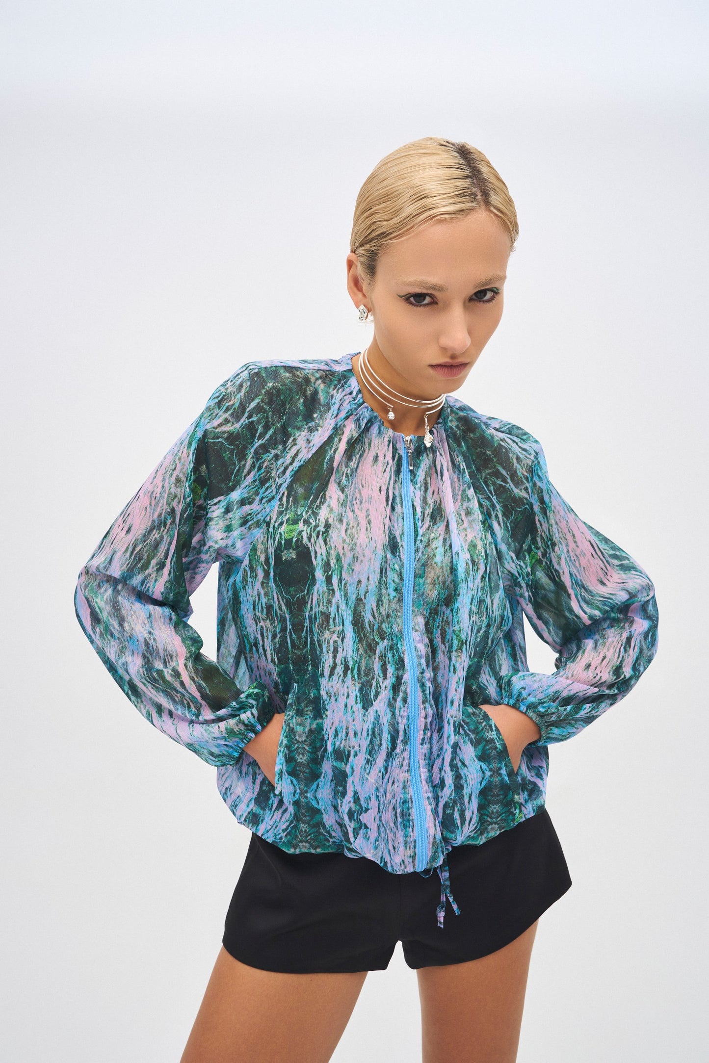 Dreaming Mesh Bomber Jacket