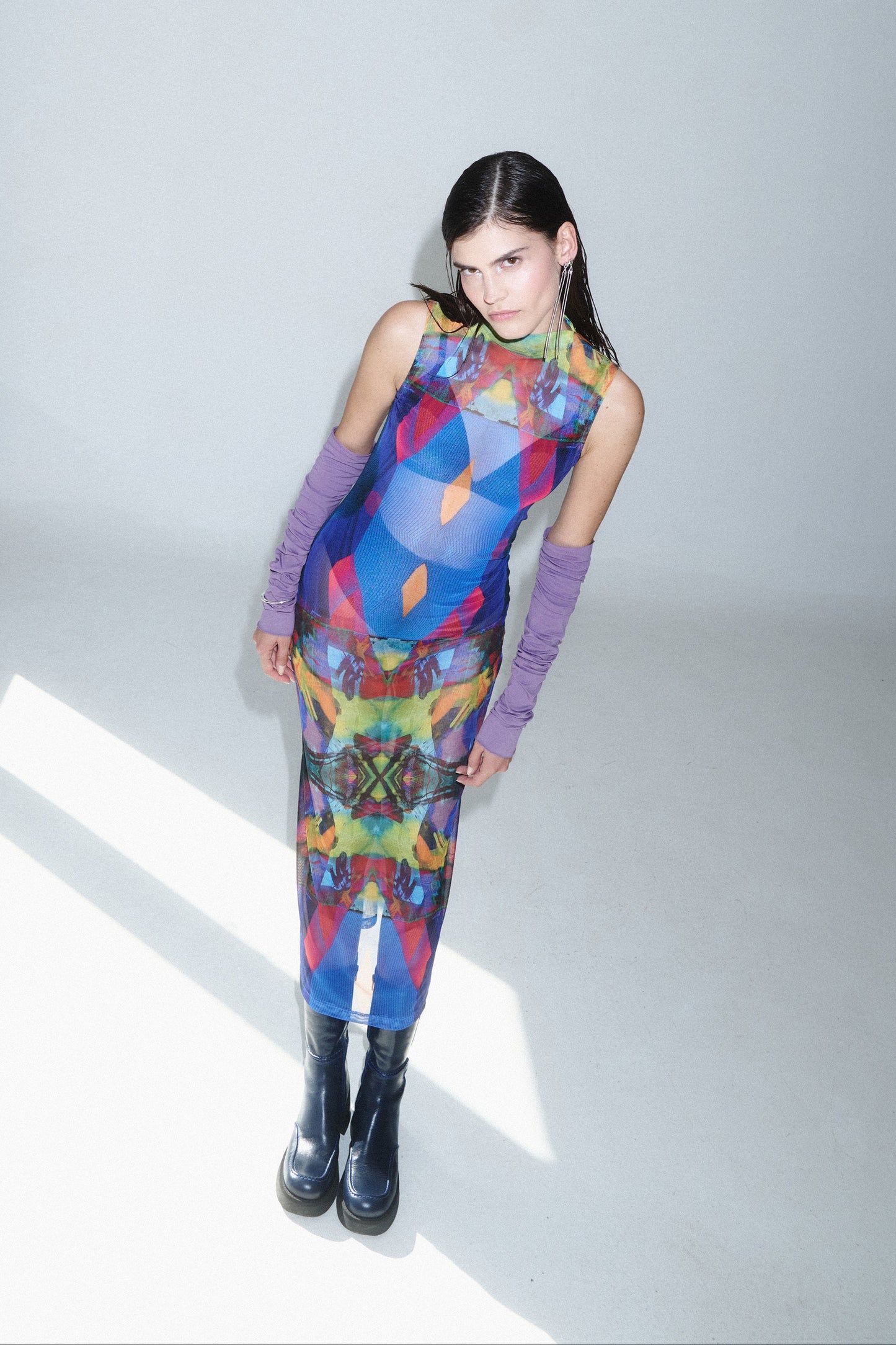 Herbaceous Mesh Dress
