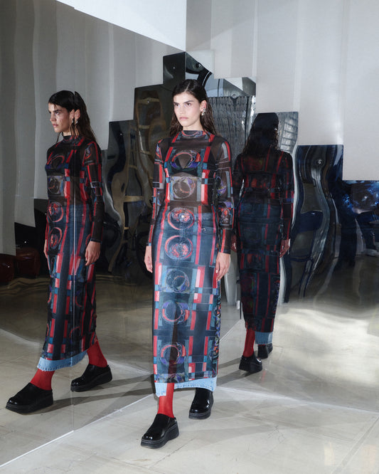 Cell Mesh Dress