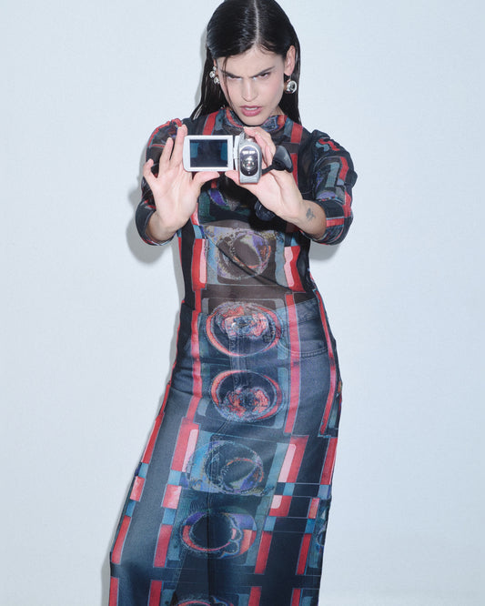 Cell Mesh Dress