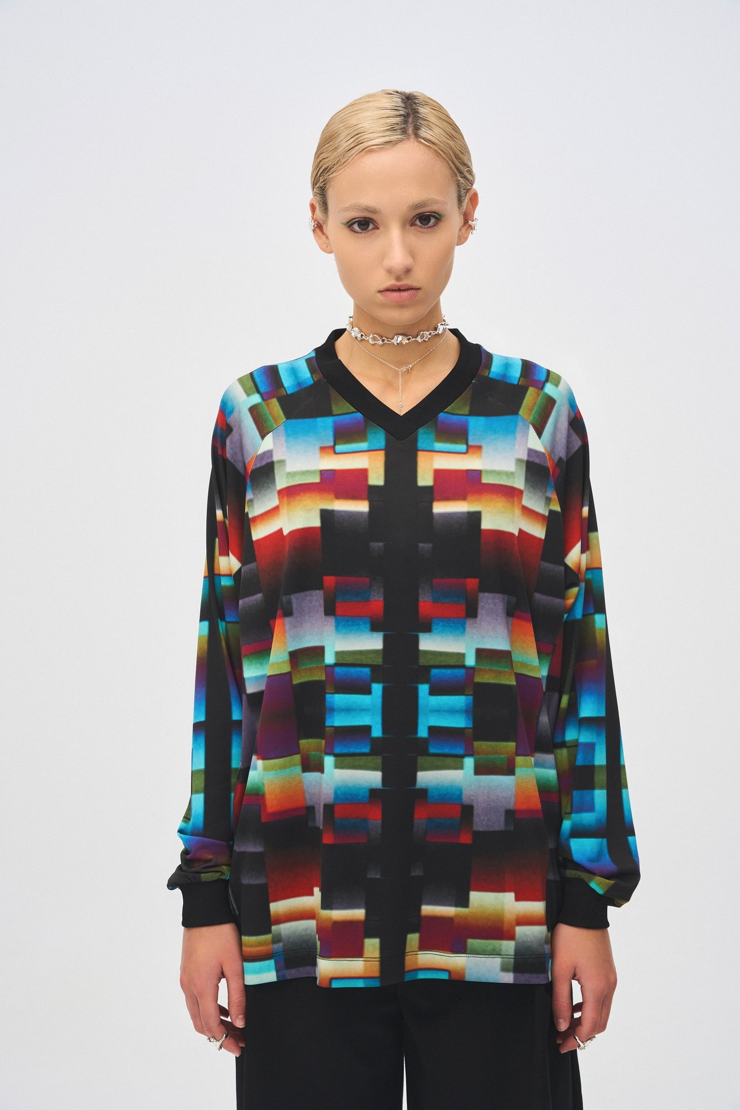 Pixel Jersey Top